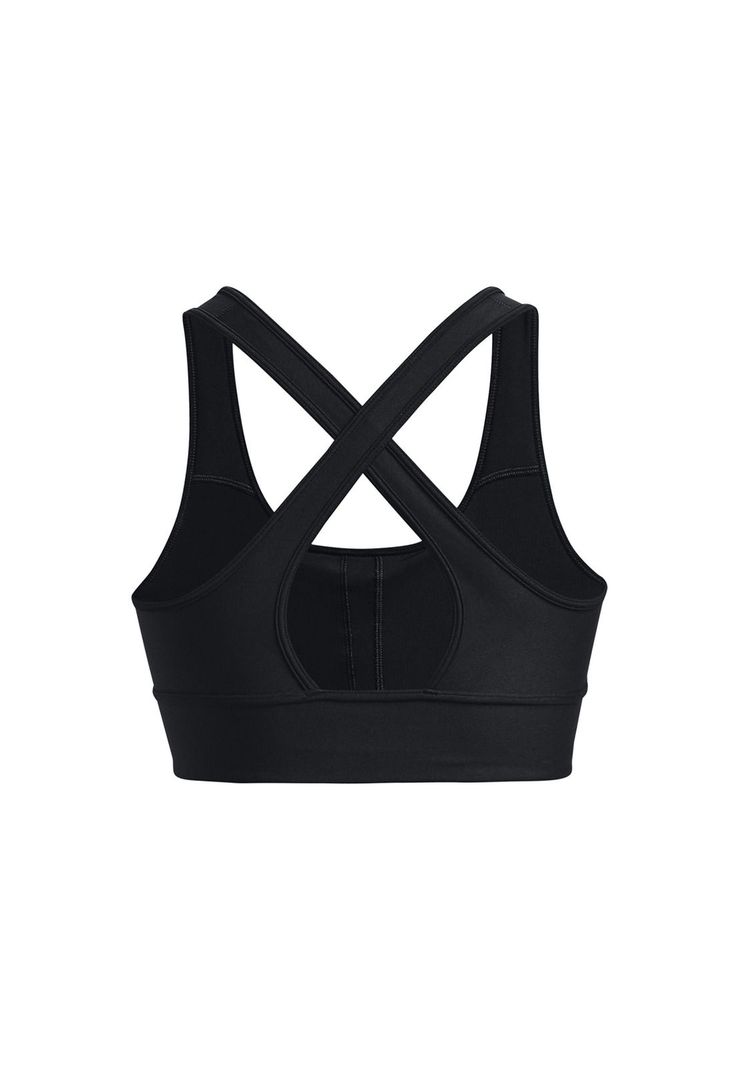 Sostén deportivo long cross UA mujer Negro-1