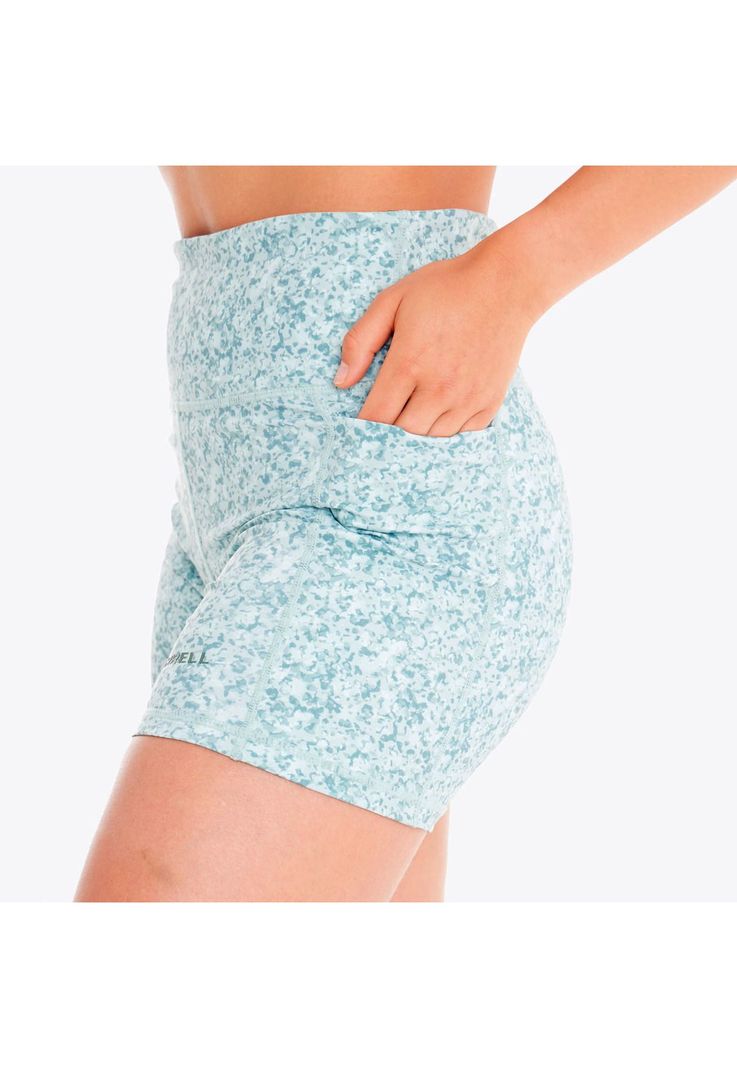Short Mujer Biker Print Gris-5