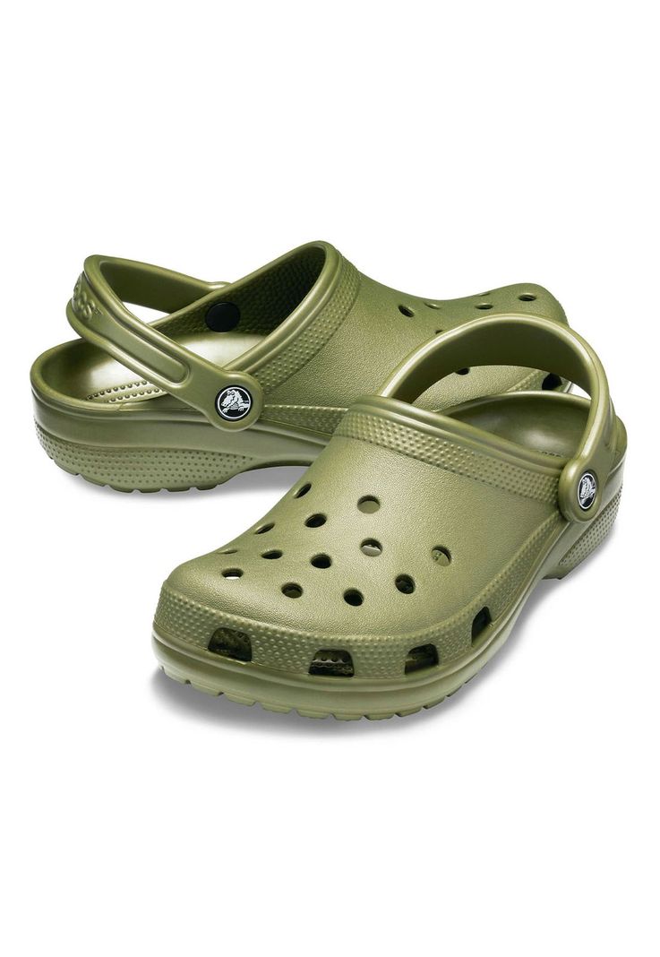 Zueco Crocs Hombre Classic Clog Verde Militar-1