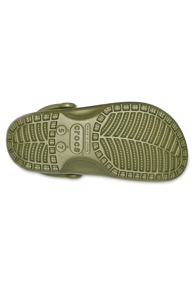Zueco Crocs Hombre Classic Clog Verde Militar-4