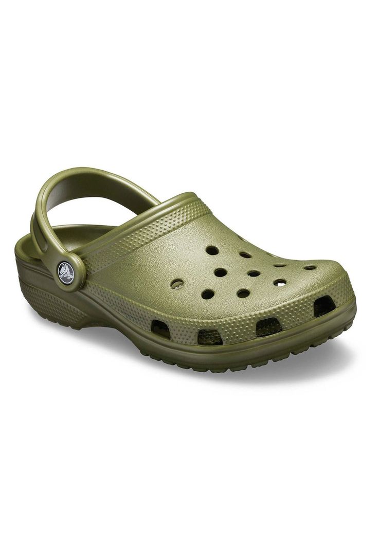Zueco Crocs Hombre Classic Clog Verde Militar-5