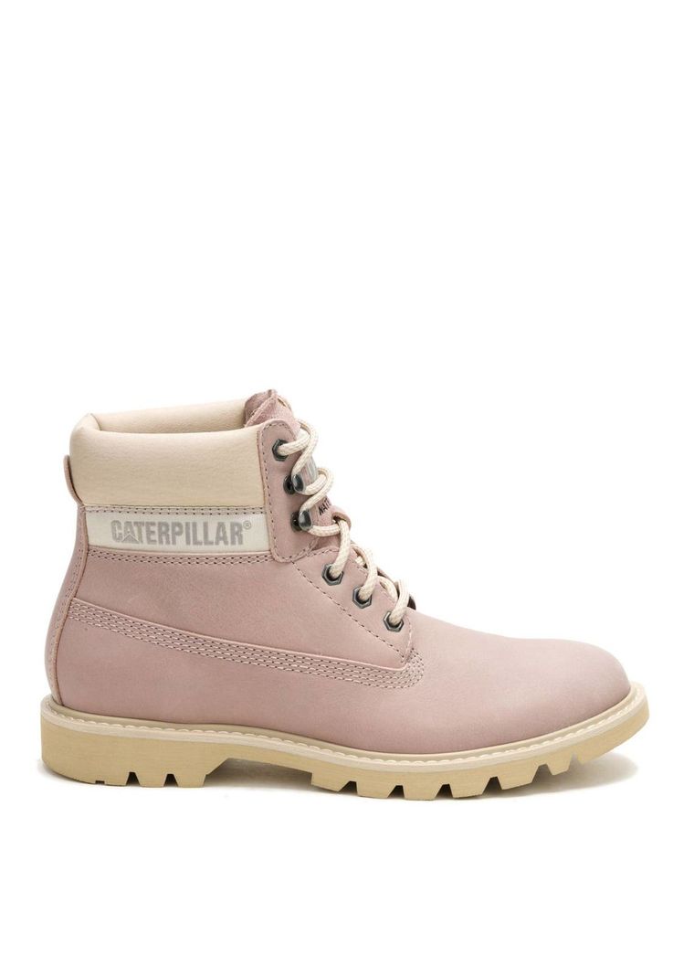 Botin Impermeable Cuero Mujer Colorado Palo Rosa-1