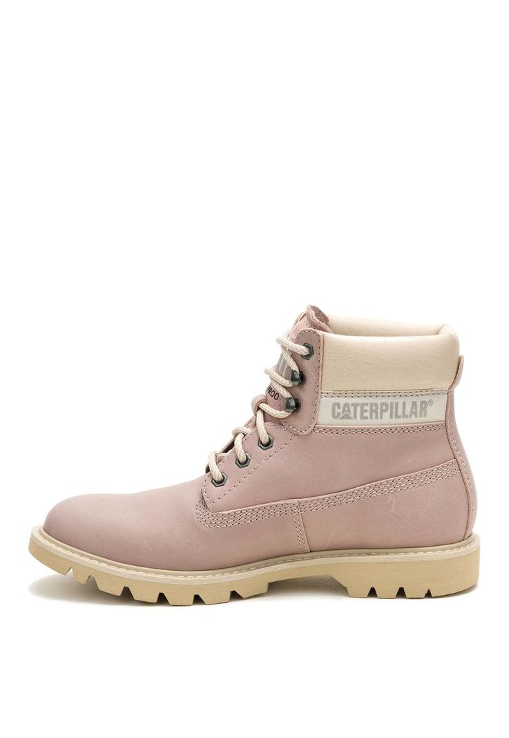 Botin Impermeable Cuero Mujer Colorado Palo Rosa-3