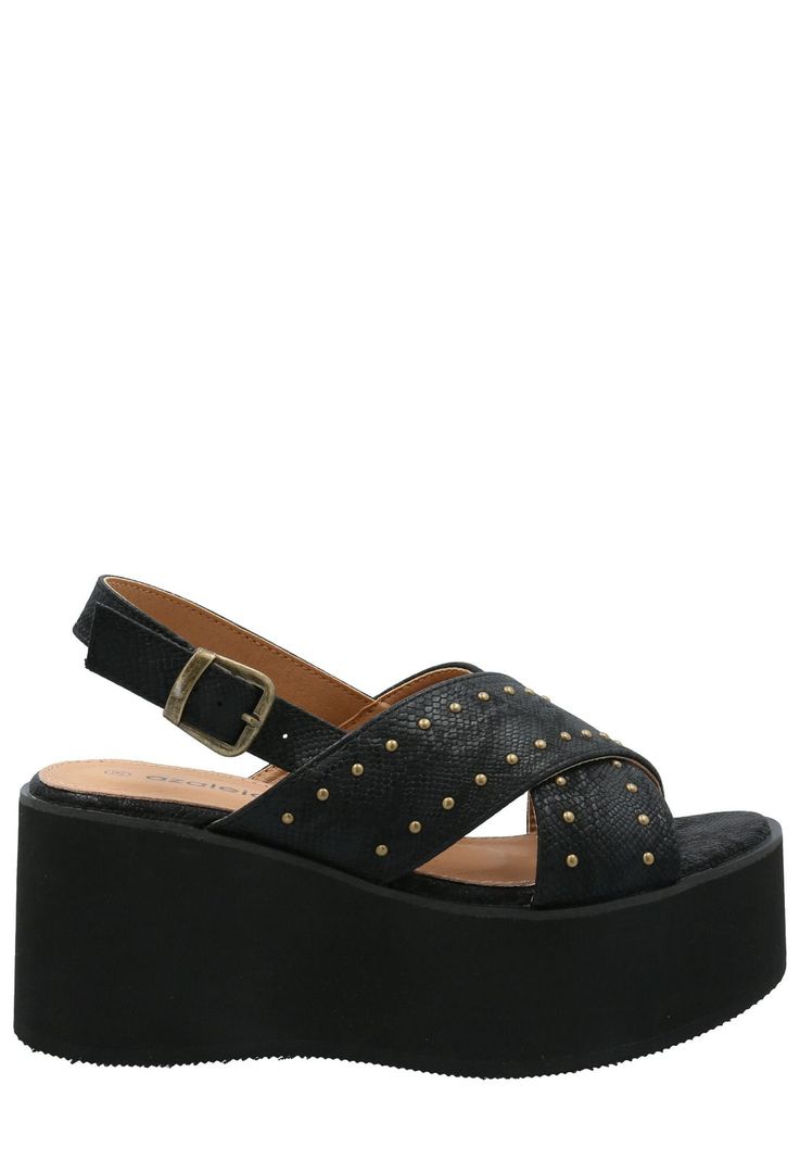 Sandalia Mujer Marcello Negro -1