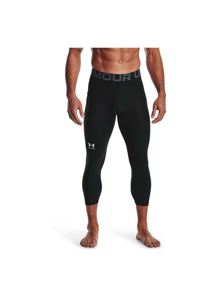 Calza Hombre UA Hg Armour 3/4 Leg Negro-3