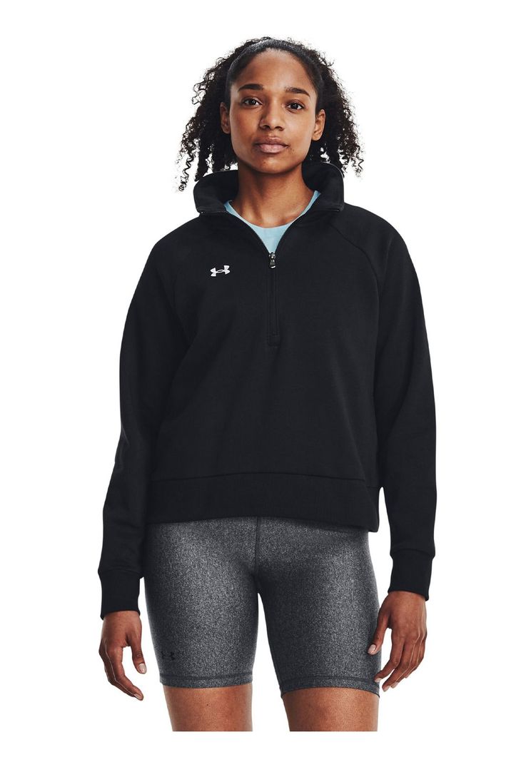 Polerón UA Rival Negro para mujer-3