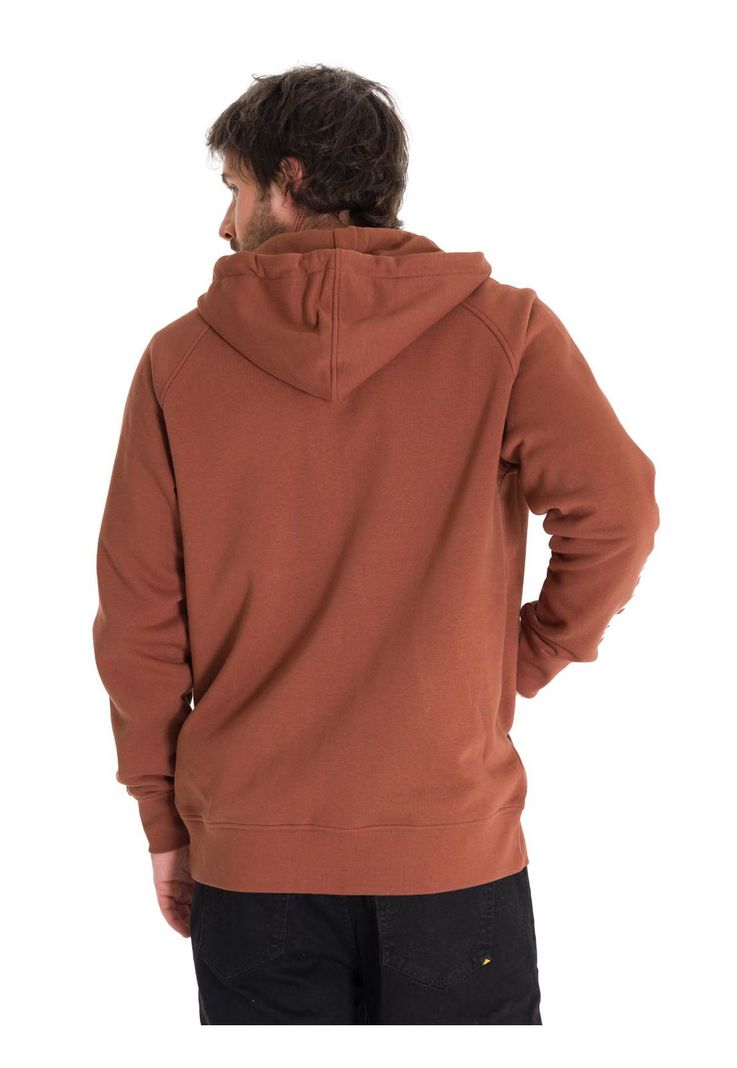 Polerón Fleece Full Zip Hombre Terracota-3
