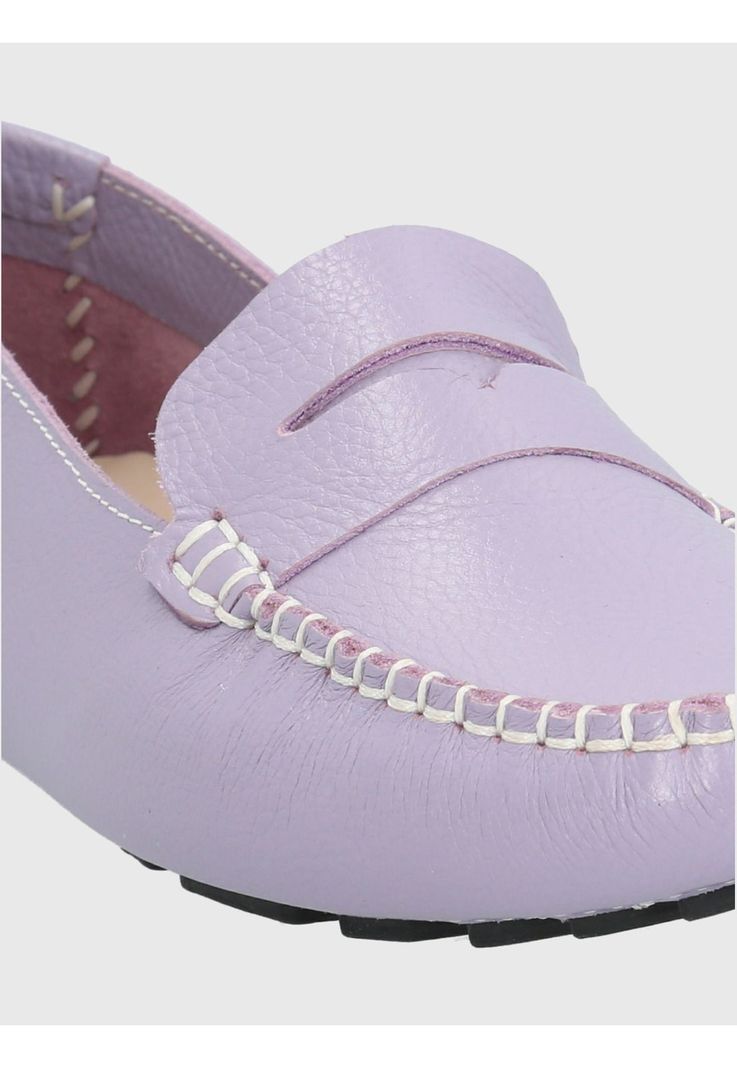 Mocasín Cuero Lila Mujer Domaso -6