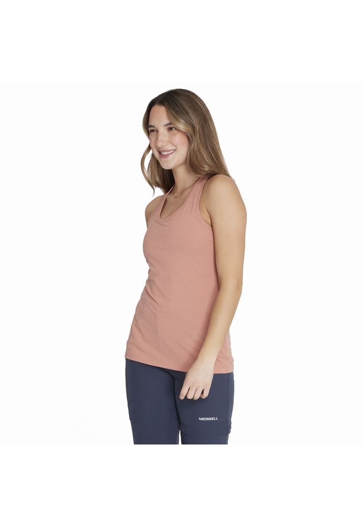 Polera S/M Tank Top Naranjo Mujer-3