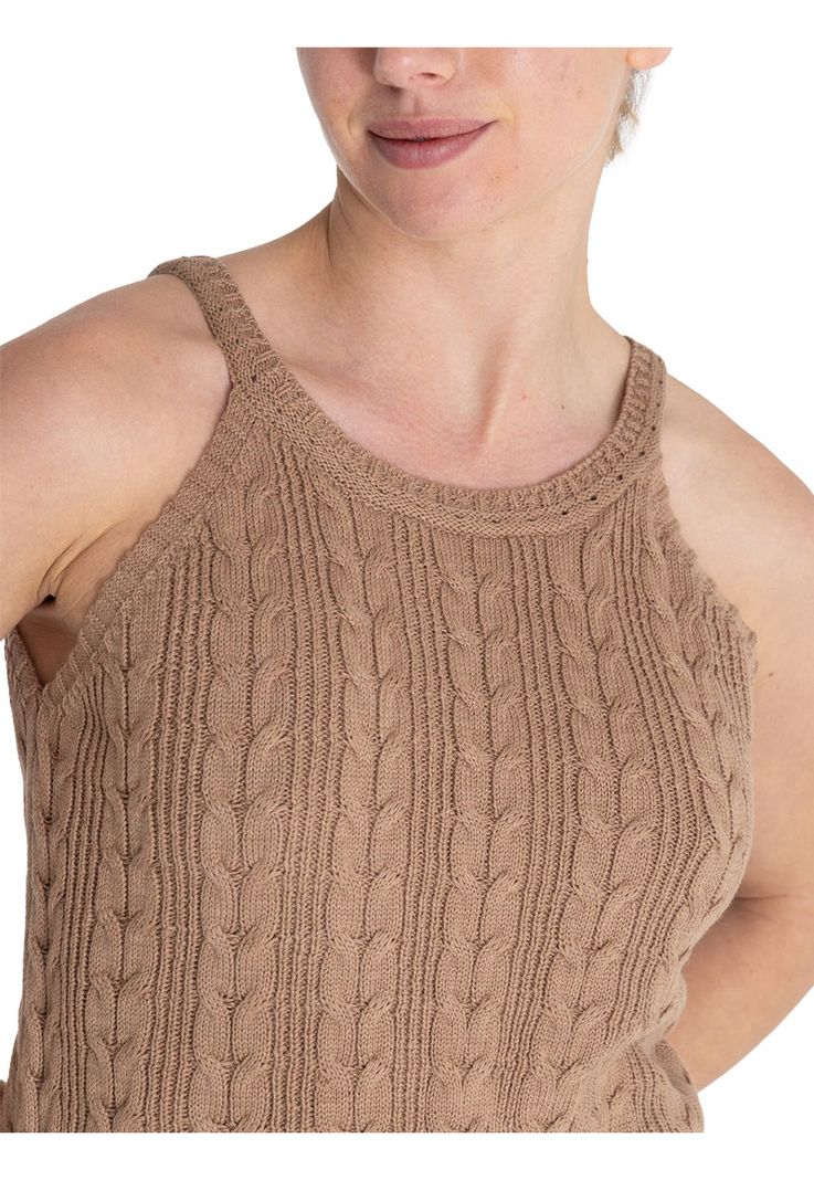 Polera Algodón Orgánico Café Samar Mujer -7