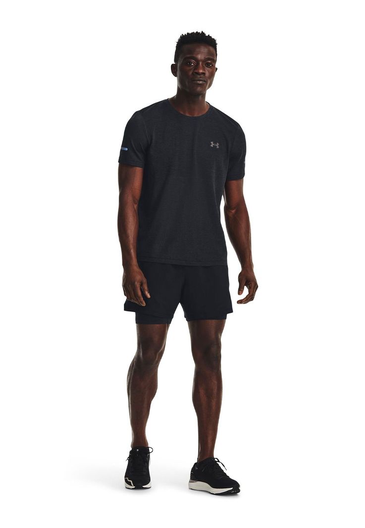 Polera Seamless hombre Negro-5