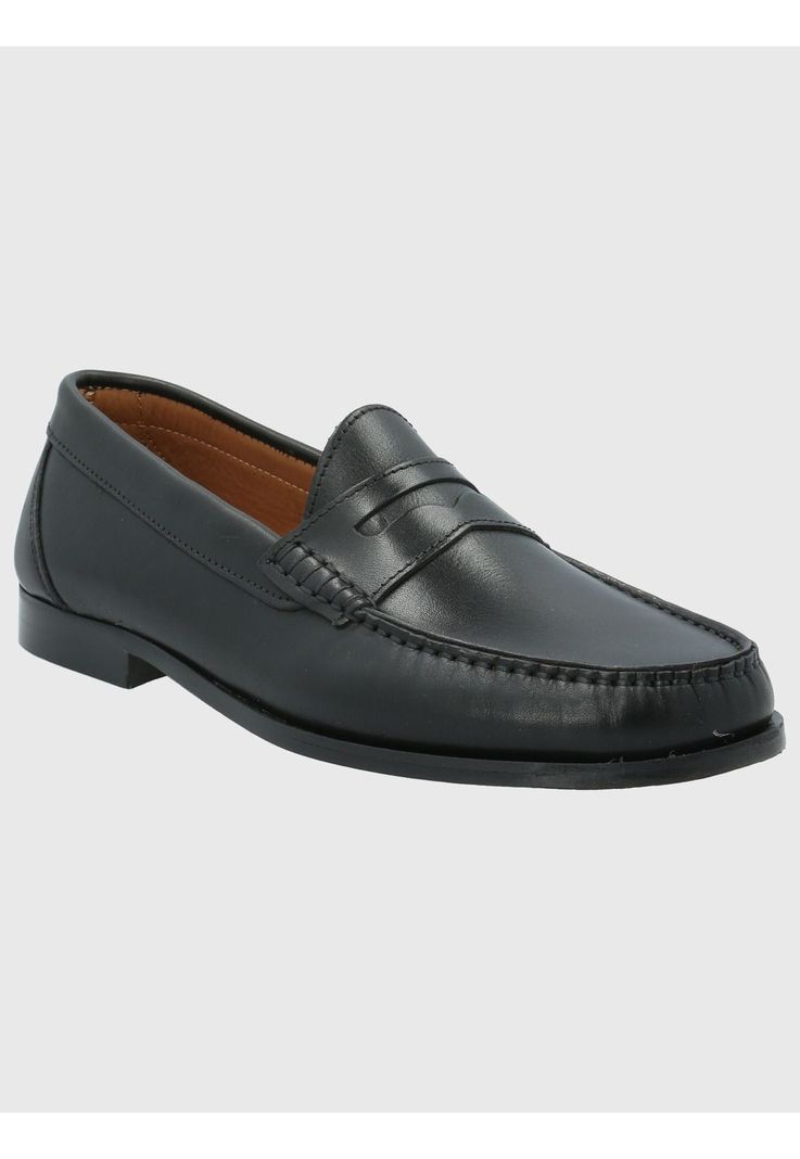 Mocasín Cuero Hombre Cazzoli Negro-0