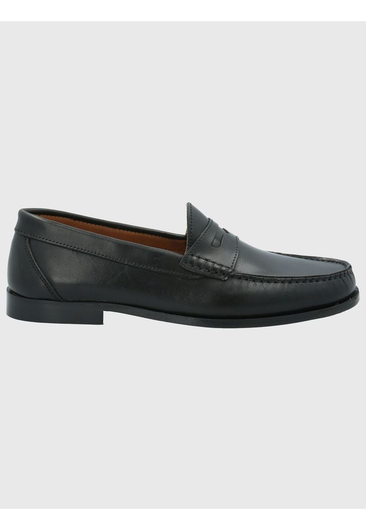 Mocasín Cuero Hombre Cazzoli Negro-1