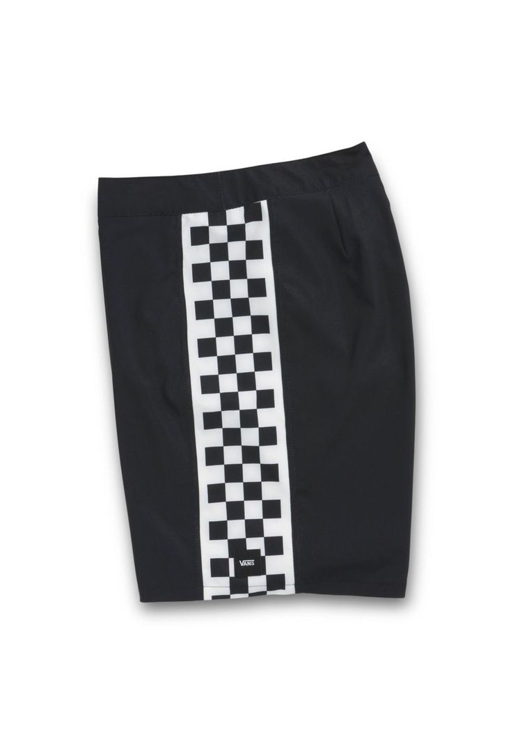Traje De Baño Hombre Sidelines Black-Checkerboard-4