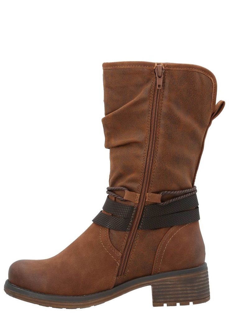 Bota Agliani Mujer Café-5