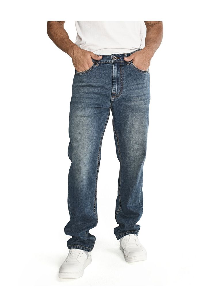 Jeans Triblend Casual Stretch Dens Azul Hombre-4