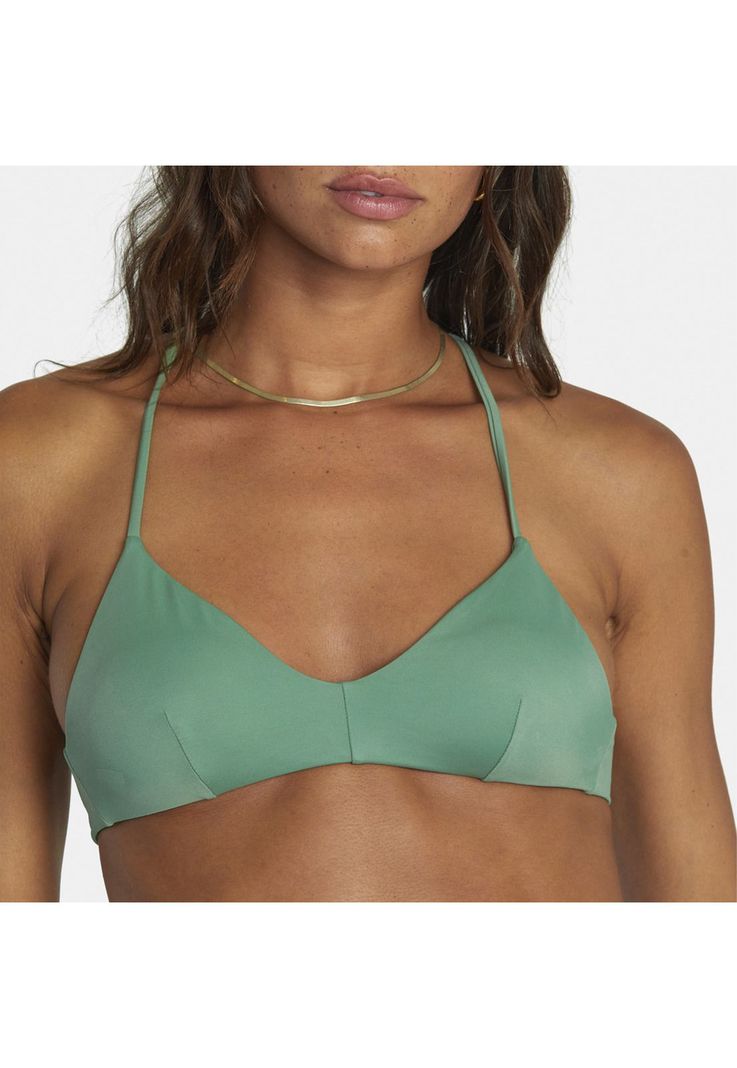 Bikini Sostén Mujer Solid Crossback J Verde-0