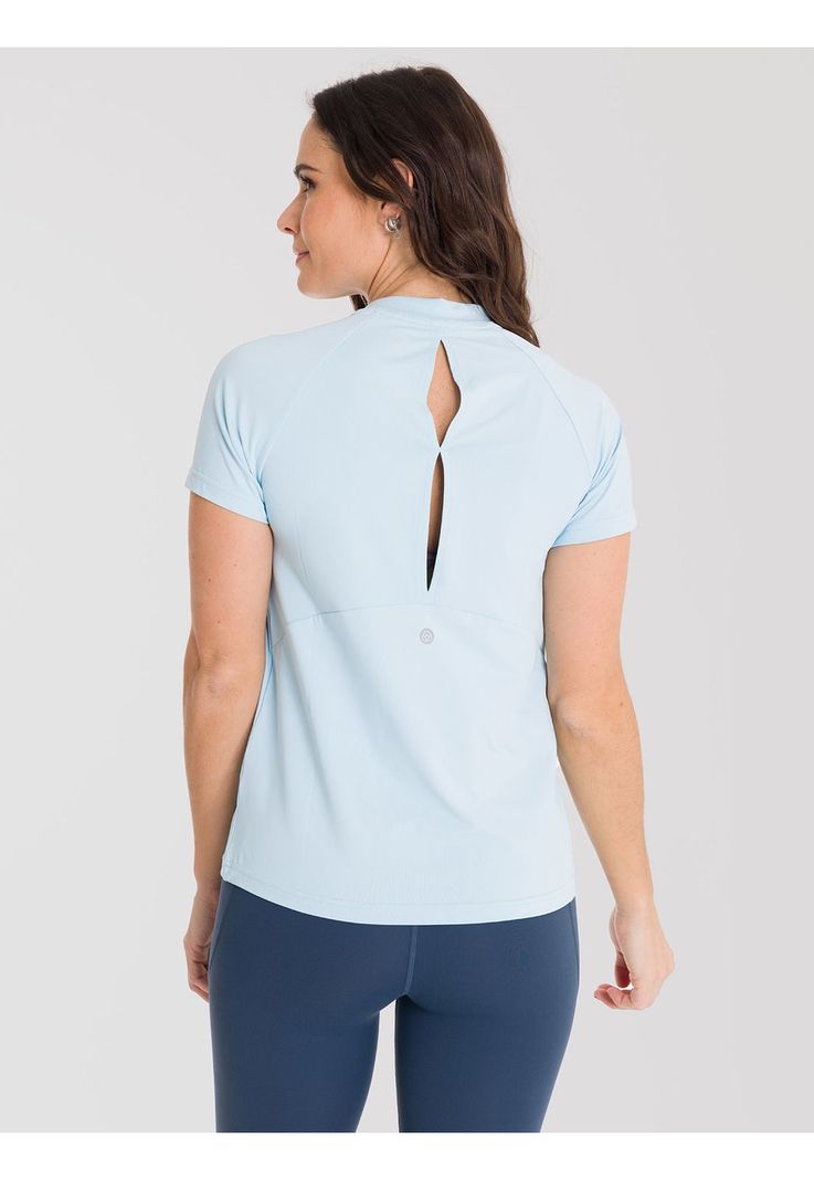 Polera deportiva Mujer Active T-Shirt Celeste-0