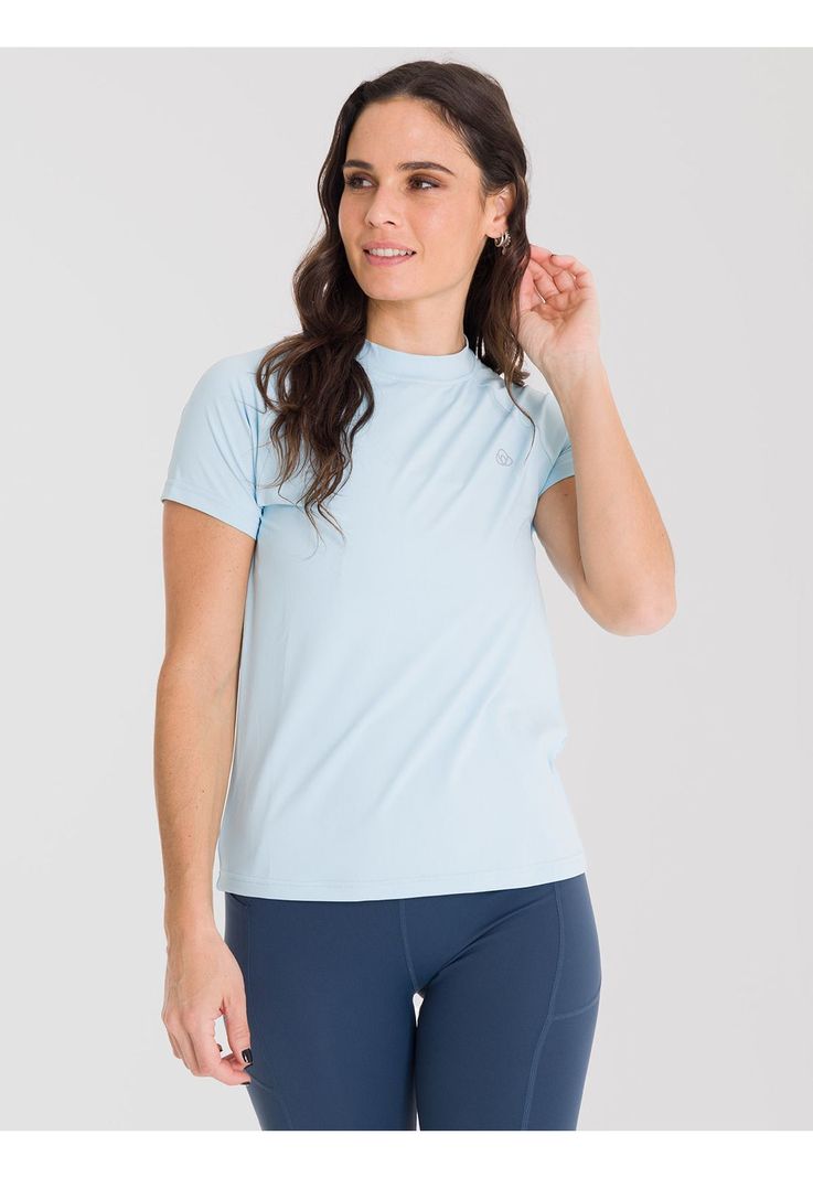 Polera deportiva Mujer Active T-Shirt Celeste-3