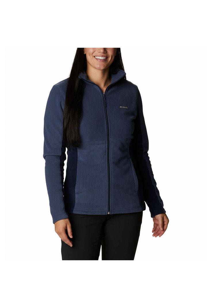 Polerón Mujer Basin Trail Full Zip Azul-0