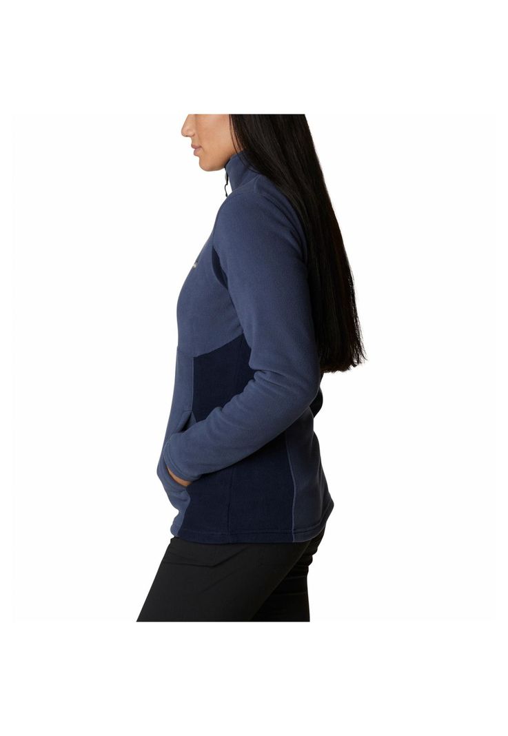 Polerón Mujer Basin Trail Full Zip Azul-1