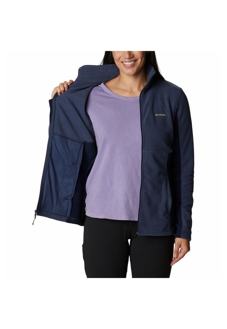 Polerón Mujer Basin Trail Full Zip Azul-5