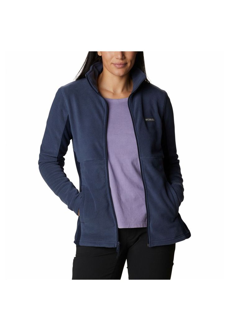 Polerón Mujer Basin Trail Full Zip Azul-6