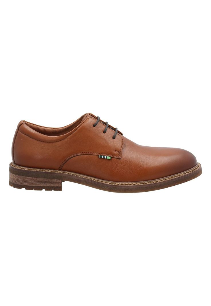 Zapato Cuero Hombre Roco Café -0