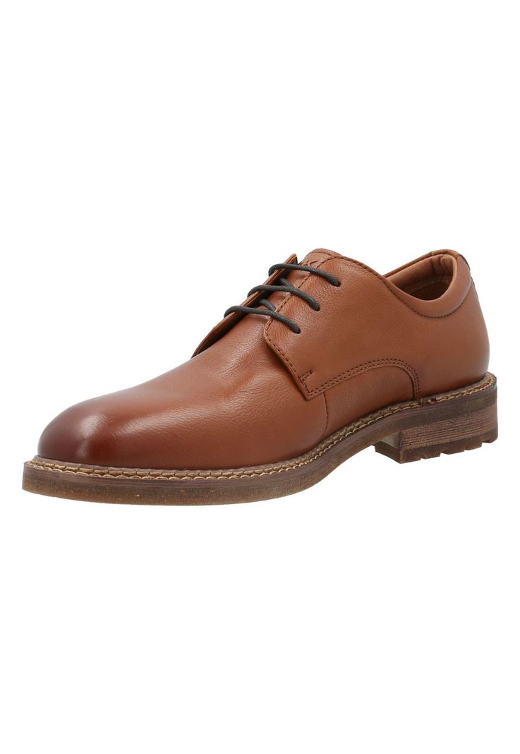 Zapato Cuero Hombre Roco Café -3