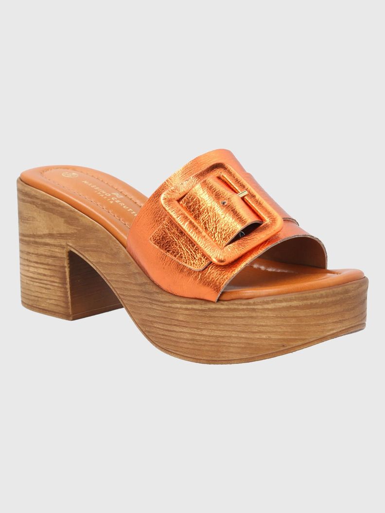 Sandalia Naranja Mujer Donnias