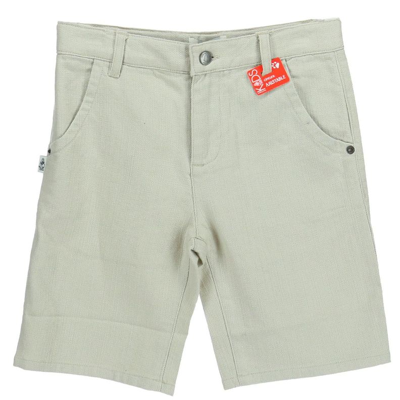 Short Lino Algodon Saturno Beige