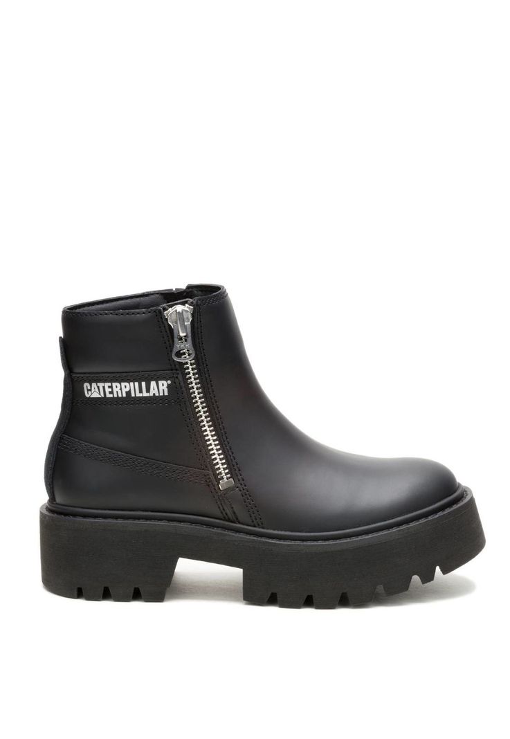 Botin Cuero Mujer Colorado Max Chelsea Negro-1