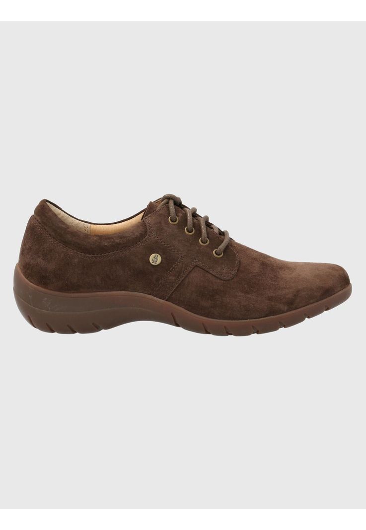 Zapato Cuero Mujer Rojam Café Oscuro-1