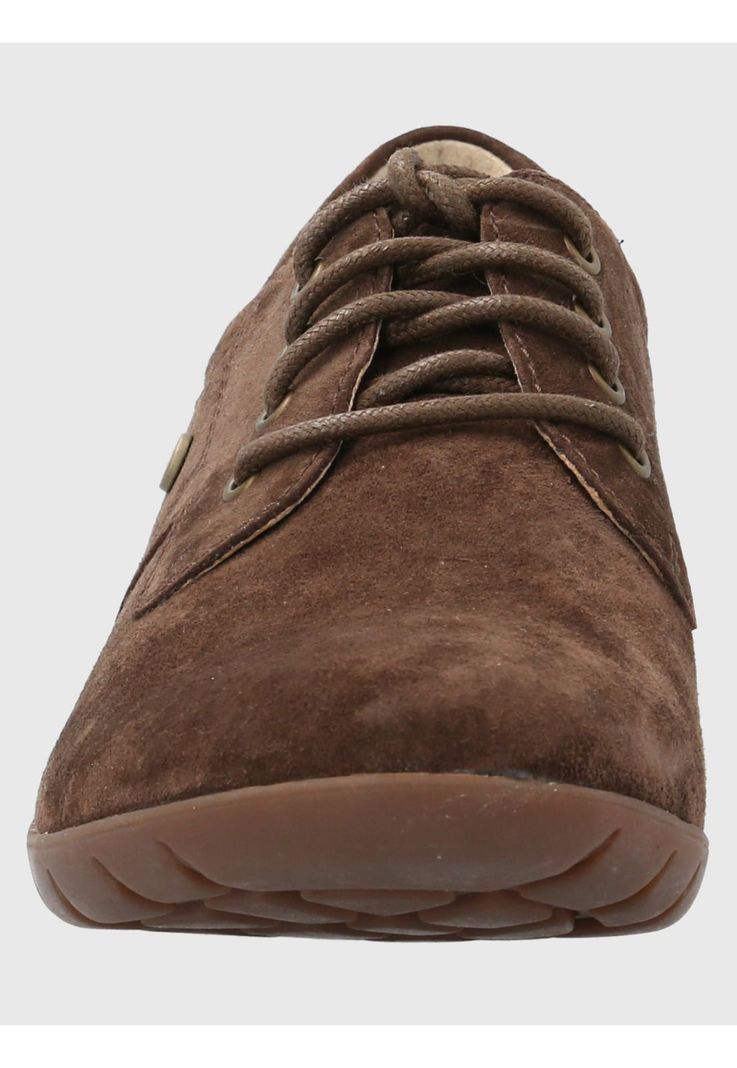 Zapato Cuero Mujer Rojam Café Oscuro-3