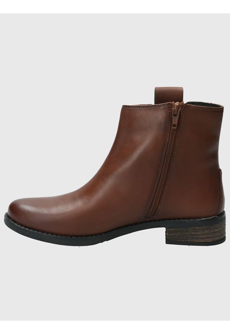 Botin Cuero Mujer Elder Café-5