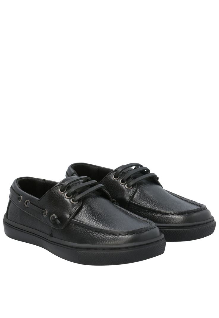 Zapato Escolar de Cuero Doyle negro niño-7