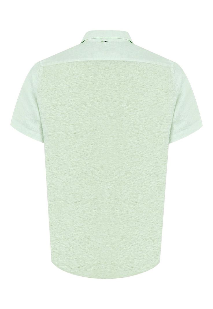 camisa Lino Orgánico Verde Linenjer Hombre -1