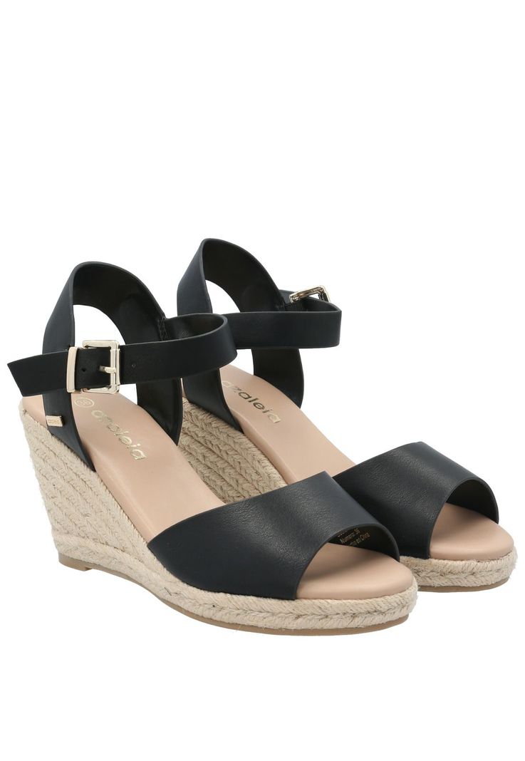 Sandalia Mujer Blu Negro-6