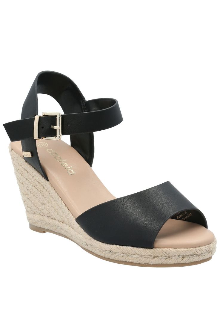 Sandalia Mujer Blu Negro-0
