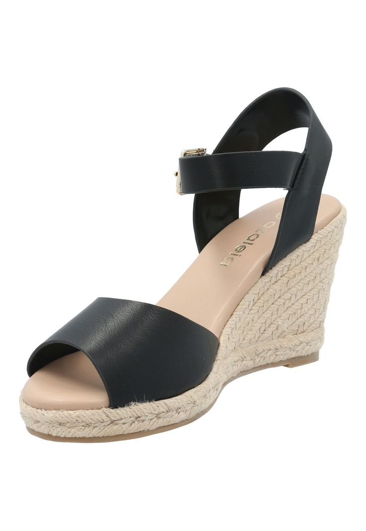 Sandalia Mujer Blu Negro-3