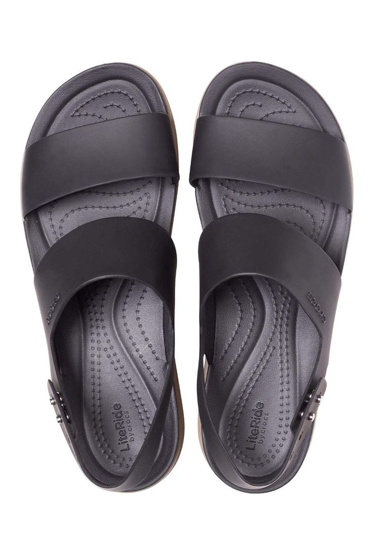 Sandalia Crocs Mujer Brooklyn Low Wedge Café Claro-4