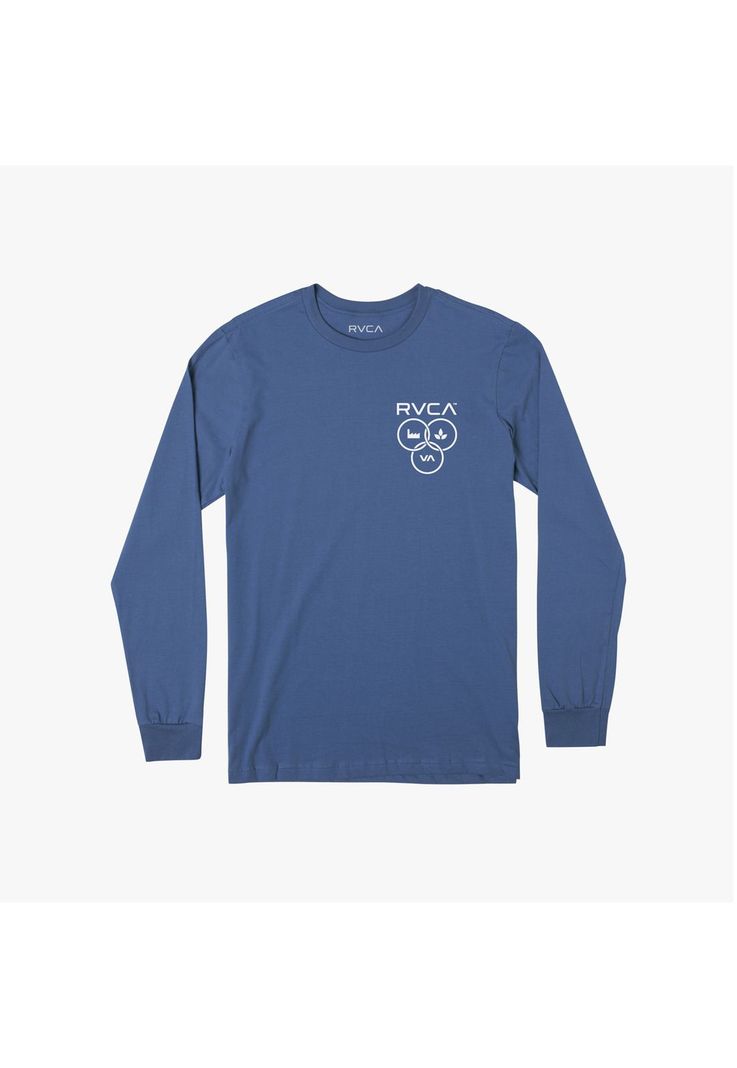 Polera M/C Hombre Trifecta Ls Azul-0
