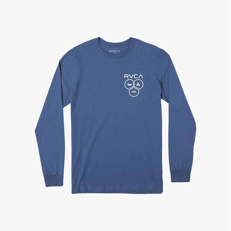Polera M/C Hombre Trifecta Ls Azul