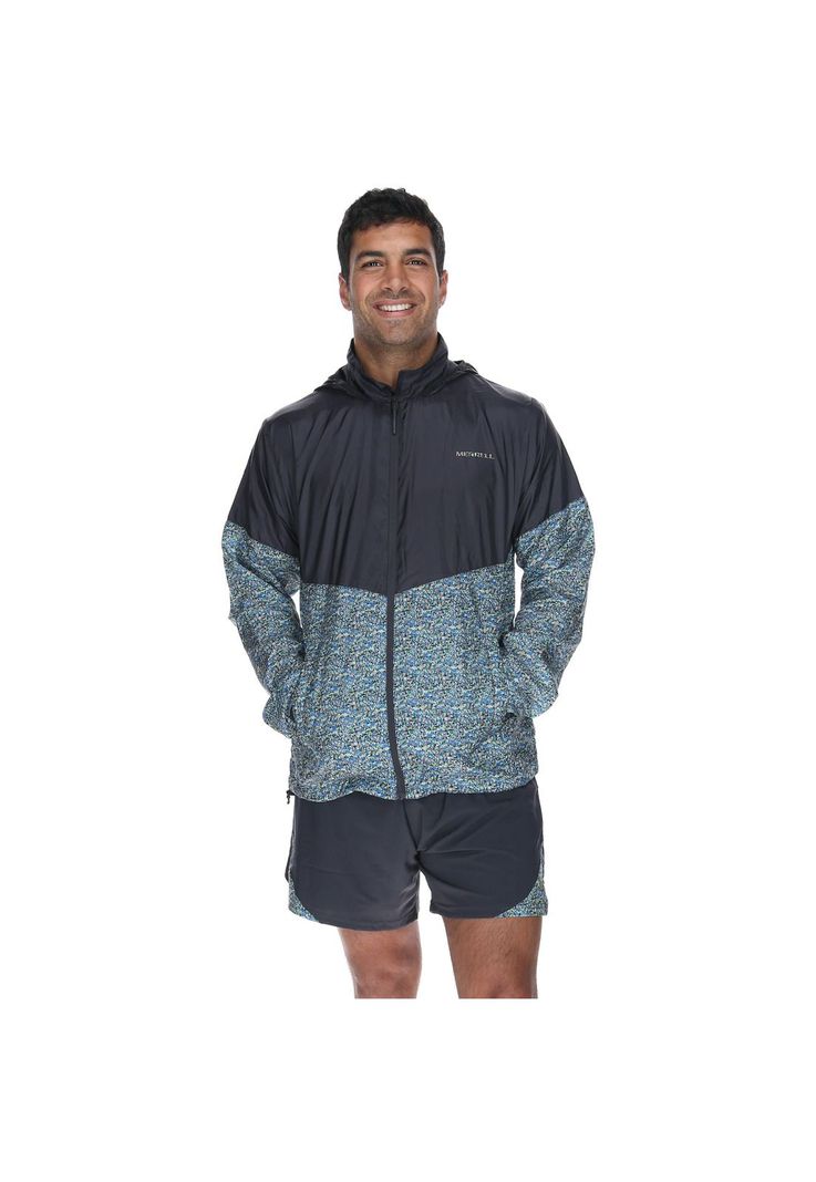 Cortaviento Unisex Eco Wave Windjacket Gris-0