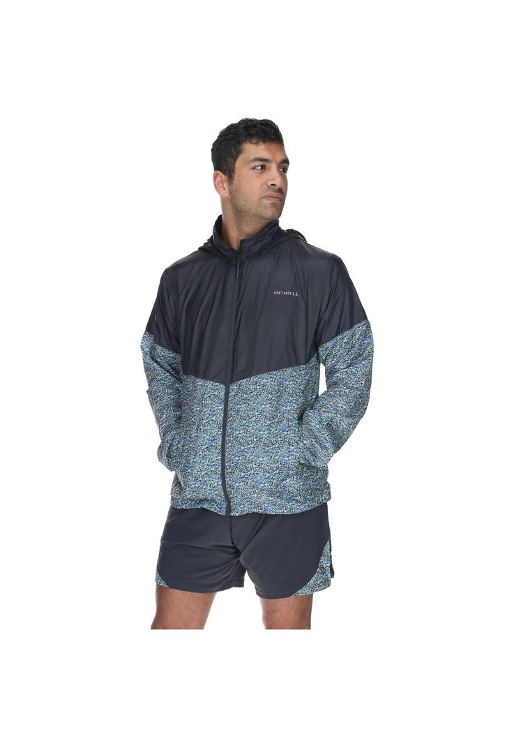 Cortaviento Unisex Eco Wave Windjacket Gris-1