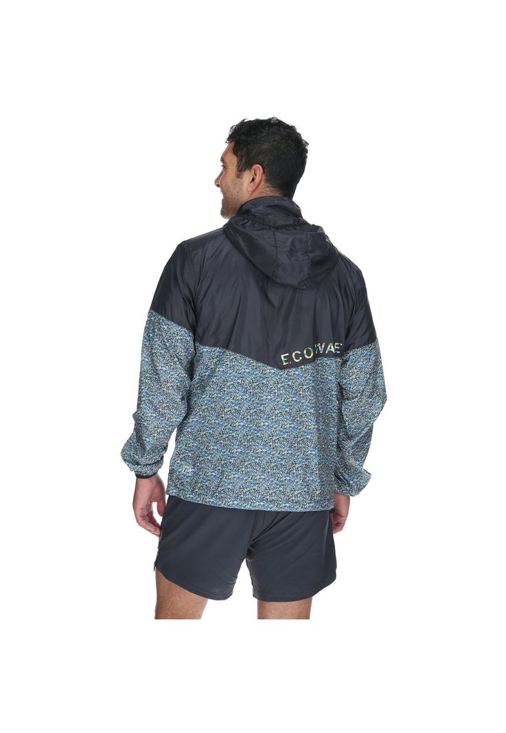 Cortaviento Unisex Eco Wave Windjacket Gris-3