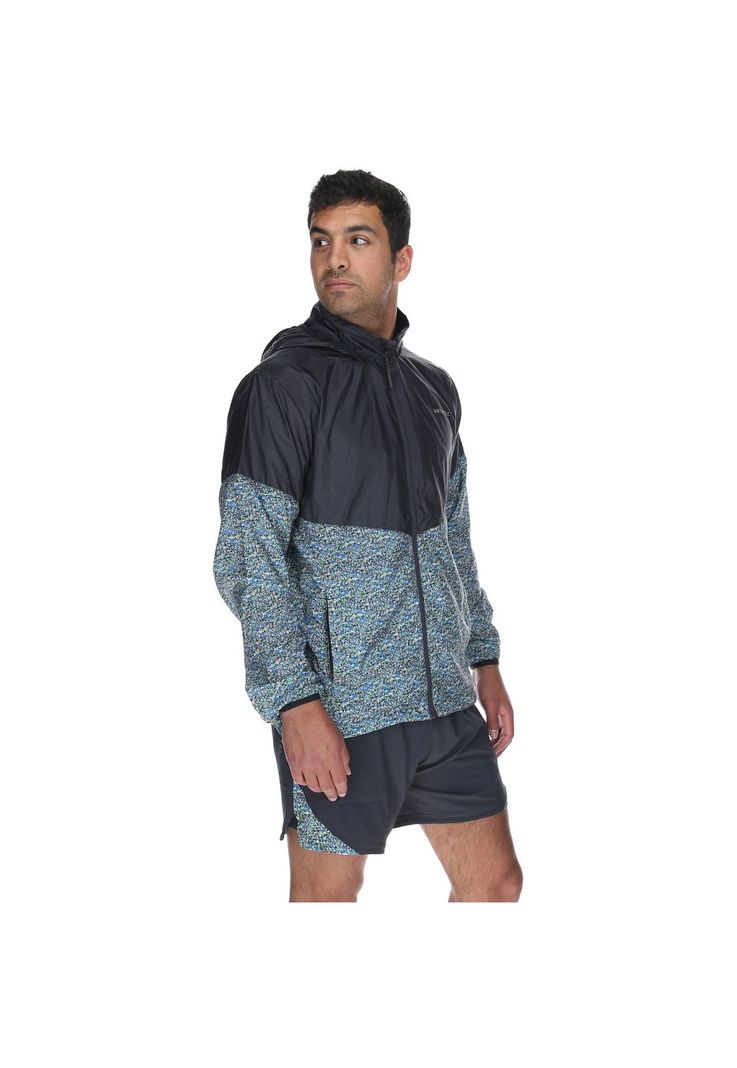 Cortaviento Unisex Eco Wave Windjacket Gris-4