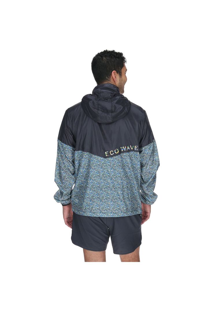 Cortaviento Unisex Eco Wave Windjacket Gris-5