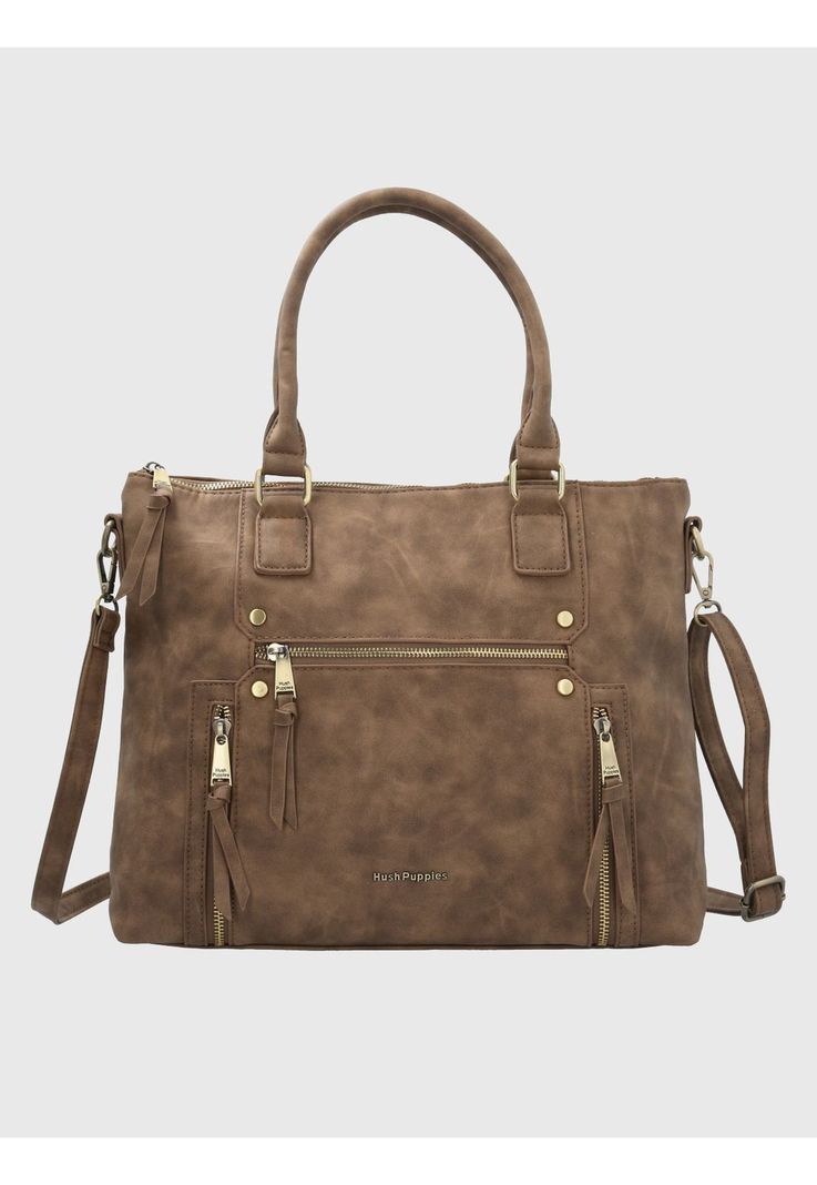 Cartera Ecocuero Chocolate Devine Mujer-0
