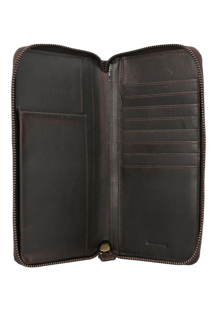 Porta Pasaporte Cuero Tc Passport Case Café-2